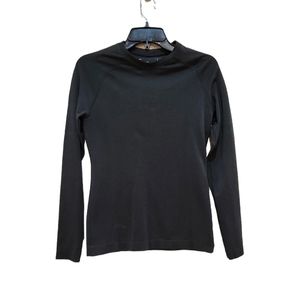Figs Salta Preformance Underscrub Long Sleeve Top Charcoal Women's Small